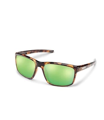 #ad Suncloud Tortoise Sunglasses – Green Polarized Mirrored Lens – 20233708659K7