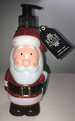 #ad Santa Hand Soap Glittery Dispenser With Hand Scented Soap New