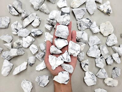 #ad Howlite Crystal Rough Natural Stones Tumbler Rocks Bulk Wholesale Gemstones