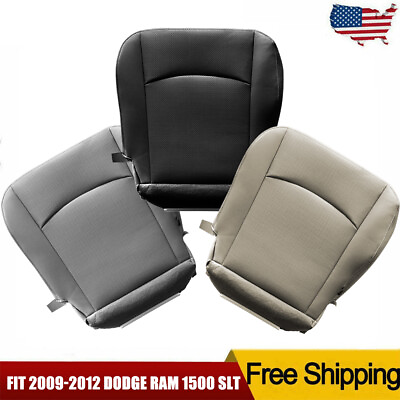 #ad Car Front Driver Side Bottom Seat Cover Leather For 09 12 Dodge Ram 1500 SLT ST