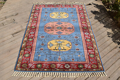 #ad Turkish TERRIFIC Rug 52#x27;#x27;x76#x27;#x27; Vintage Fashion Carpet 133x195cm Oriental Rug