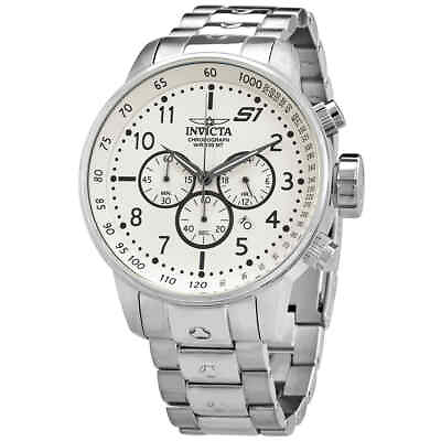 #ad Invicta S1 Rally Chronograph Ivory Dial Men#x27;s Watch 23077