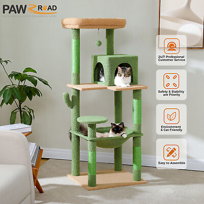 #ad PAWZ Road Cat Tree Tower Scratching Posts Cat Condo Trees for Large Cats Bed Toy