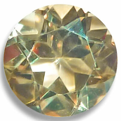 #ad Natural Topaz Yellow Round Faceted Loose Gemstones Fine Cut AA Quality