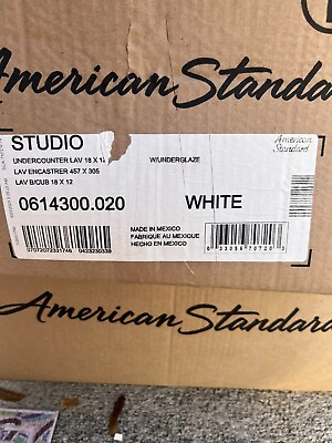 #ad American Standard 0614.300.020 Studio 18 by 12 Inch Undercounter Sink White