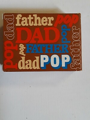 #ad Vtg Avon Father#x27;s Day That#x27;s My Dad Pop decal soap Retro Bathroom Fun 1983 new