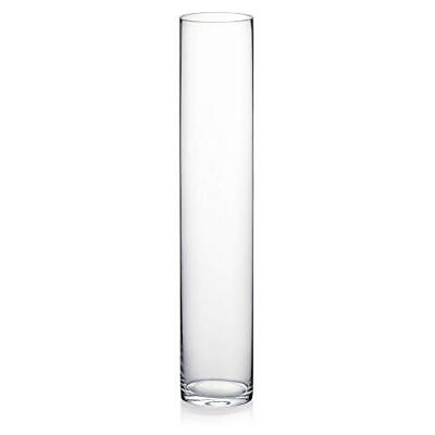 #ad WGV Tall Cylinder Glass Vase 3quot; W x 16quot; H Multiple Sizes Choices Clear Bud Ca...