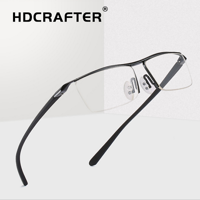 #ad Men#x27;s Rimless Optical Eyeglasses Memory Titanium Alloy Glasses Frame Hot 2021
