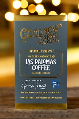 #ad Goodnow Farms Special Reserve Guatemala 77% Dark Chocolate Bar with Las Palomas