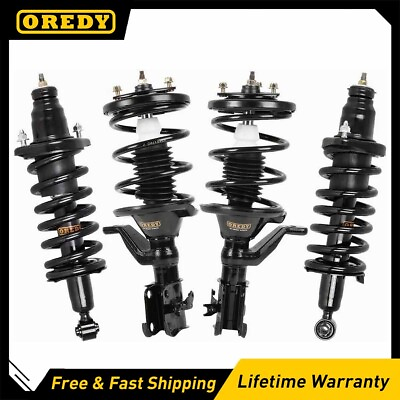 #ad 4PC Full Set Front amp; Rear Struts Assembly for 2003 2005 Honda Civic 1.7L Gas