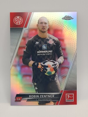 #ad 2021 22 Topps Chrome Bundesliga Robin Zenter #72 Refractor