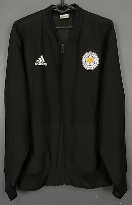 #ad ADIDAS MEN#x27;S FC LEICESTER CITY 2018 2019 JACKET TRAINING SOCCER FOOTBALL SIZE M