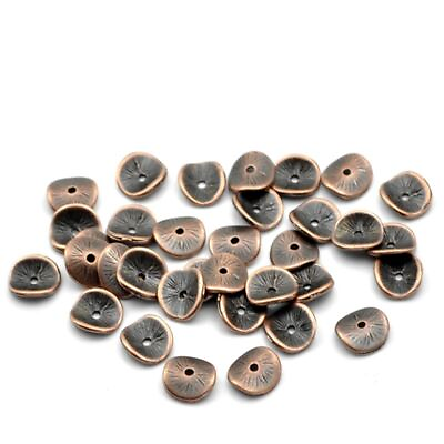 #ad Round Curve Spacer Beads Vintage Style Rondelle Bead DIY Crafts Jewelry Findings