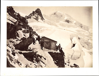 #ad France Alpes Alpinistes Vintage print ca.1880 Tirage vintage tirage damp;#039