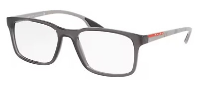 #ad PRADA LINEA ROSSA PS 01LV 01D1O1 Grey Demo Lens Pillow 52 mm Men#x27;s Eyeglasses