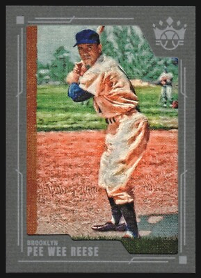 #ad 2022 Diamond Kings Gray Frame Dodgers Baseball Card #107 Pee Wee Reese SP