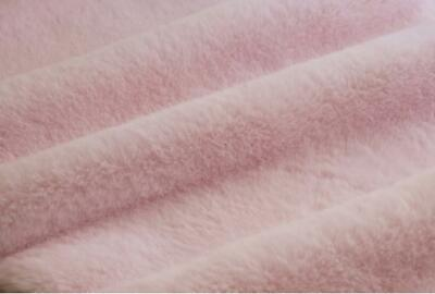 #ad Minky Pink RABBIT heavy soft fabric 58quot; Wide Sold by the Yard