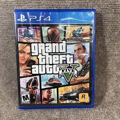 #ad Ps4 GTA 5 Grand Theft Auto V Complete With Map CIB Adult Owned