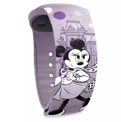 #ad Disney Parks Minnie Mouse Cinderella Castle Magicband Plus Purple Unlinked NEW