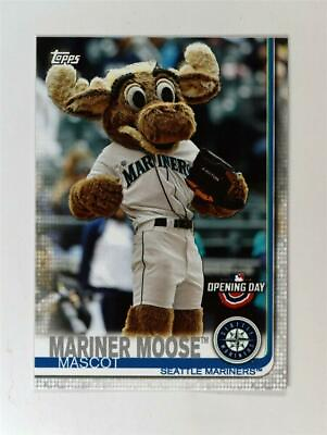 #ad 2019 Topps Opening Day Mascots #M 7 Mariner Moose Seattle Mariners