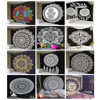 #ad Large Tapestry Hippie Mandala Tapestries Blanket Queen Wall Hanging Home Decor $12.99