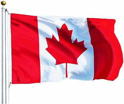 #ad Canadian Flag 3 x 5 ft Polyester Canada Maple Leaf Banner Indoor Outdoor Grommet