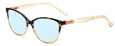 #ad Calabria MDR8004 Designer Blue Light Eyeglasses Ladies Cateye Tortoise Fade 49mm