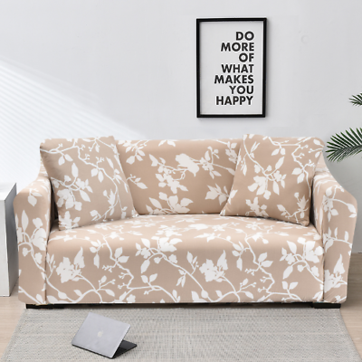 #ad Floral Printed Slipcovers Stretch Plaid Sofa Cover Room Elastic Cover Sofa Towel