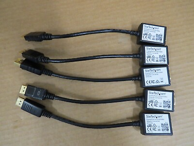 #ad Lot of 5 Startech DisplayPort To VGA Video Adapter Converter DP2VGA2 TESTED $34.99