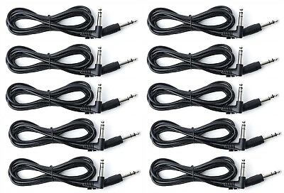 #ad LOT OF 10 8FT Right Angle TRS Dual Trigger cables for Cymbals Pads Triggers