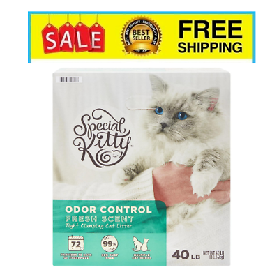 #ad Special Kitty Odor Control Tight Clumping Cat Litter Fresh Scent 40 lb