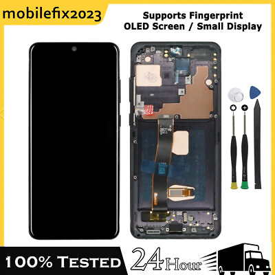 #ad OLED For Samsung Galaxy S20 Ultra 5G G988 LCD Display Touch Screen Frame Replace