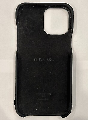 #ad Genuine Louis Vuitton Black Brown Monogram iPhone Case Pro 13 Max M46053