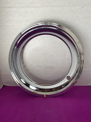 #ad 4 STAINLESS TRIPLE CHROME PLATED BEAUTY RINGS FOR THE ORIGINAL 15x7 RALLY WHEELS