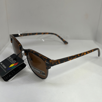 #ad Polarized Retro Tortoise Unisex Sunglasses