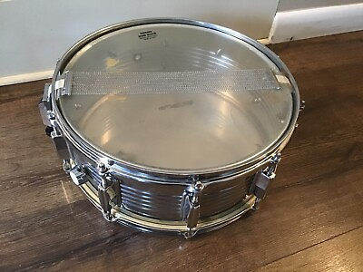 #ad G. LeBlanc 6 x 14 Steel Metal Snare Drum Holton Drum Kit Needs Repair