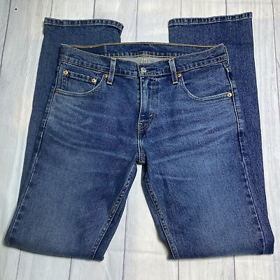 #ad Levi’s 527 Mens Jeans Blue Tag Size 30x32 Slim Bootcut Medium Wash Denim