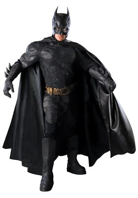#ad Adult Dark Knight Authentic Batman Superhero Costume SIZE M Used