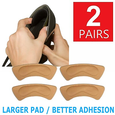 #ad 2Pairs High Heel Liner Grip Cushion Protector Foot Shoe Insole Pad Silicone Gel