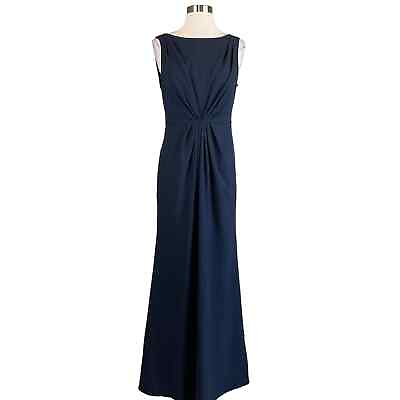 #ad Adrianna Papell Women#x27;s Formal Dress Size 4 Blue Sleeveless Long Evening Gown