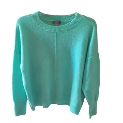 #ad Vince Camuto Jade Green Crew Neck Sweater Size Medium New without Tags Preppy $69.99