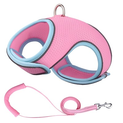 #ad Mesh Padded Soft Puppy Pet Dog Harness Breathable Comfortable Many Colors M
