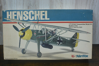#ad Airfix Henschel HS 126 30060 1 72 Vintage Model Kit a1 Appears Complete