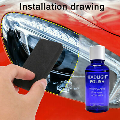 #ad 9H Headlight Cover Len Restoration Cleaner Scratch Repair Liquid Car Polish Care