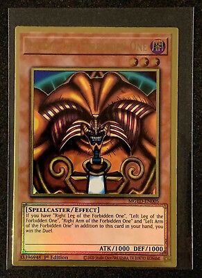 #ad Exodia the Forbidden One MGED EN005 Gold Rare 1st Edition YuGiOh TCG