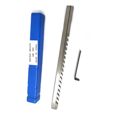 #ad 1 8 Inch B Type Keyway Broach amp; Shim HSS High Speed Steel Keyway Cutter Tool U
