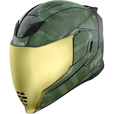 #ad #ad Icon Airflite™ Helmet Battlescar 2 Green Large 0101 11271