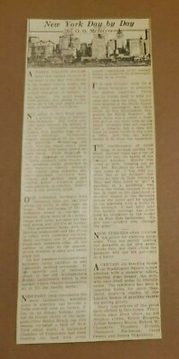 #ad New York Day by Day by O O McIntyre New York American Newspaper July 1926 #11