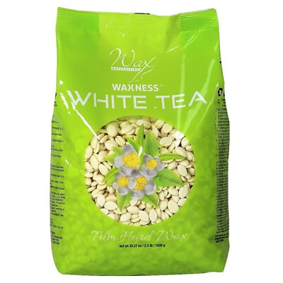 #ad Waxness White Tea Cream Film Hard Wax Beads