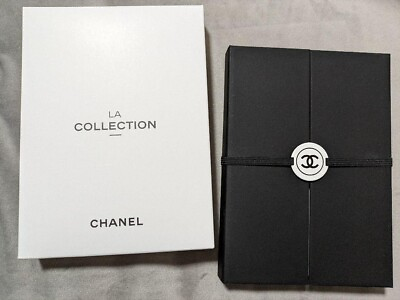 #ad CHANEL La Collection Novelty Sticky Note Set Black Plain Pattern Stationery
